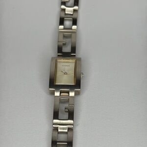Guess Silver and Gold Link Bracelet Watch